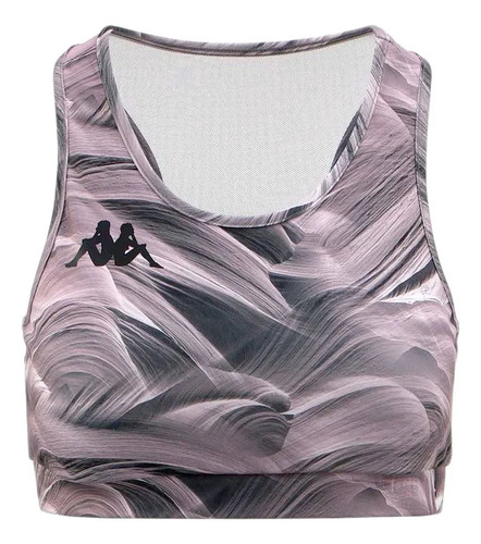 Top Kappa Kombat Druma Marron Negro Mujer