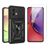 Carcasa Camprotect + Mica Vidrio Motorola Moto G84 5g