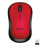 Ratón Logitech M220, Silencioso/inalambrico/rojo