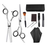 Kit Tijeras Para Cabello Estilista Barbero Profesional 10pzs