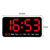 Reloj De Mesa  Despertador  Digital Homegoods Q-3061  -  Vermelho 