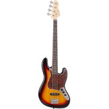 Contra Baixo Giannini Gb-100 Jazz Bass Sunburst/turtle