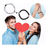 Set 2 Pulsera Para Pareja Con Imán, Regalo Amor Eterno