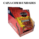Cx 16 Linguicinha Jack Links Meat Snacks Sabor Original