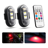 Luces Mini Led Estrobo Motocicleta Bici Rgb Control Remoto