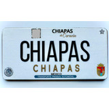 Chiapas Imán Refrigerador Placa Vehículo Souvenirs Recuerdos