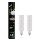 12 Paquete De Bdminton Shuttlecocks, Birdies De Bdminton Con