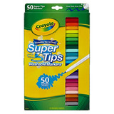 Crayola Super Tips Rotuladores Lavables Edad 3+ - 50 Unidade