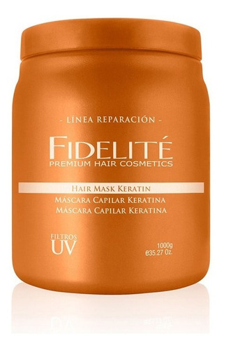 Mascara Capilar Keratina Fidelite 1kg Linea Hidratacion 