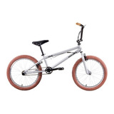 Bicicleta Bmx Freestyle Infantil Veloci Bikes Law Freestyle R20 Frenos U-brakes Color Plata