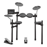 Bateria Eletrônica Yamaha Dtx402k, 5 Corpos, 3 Pratos, Cor Preta