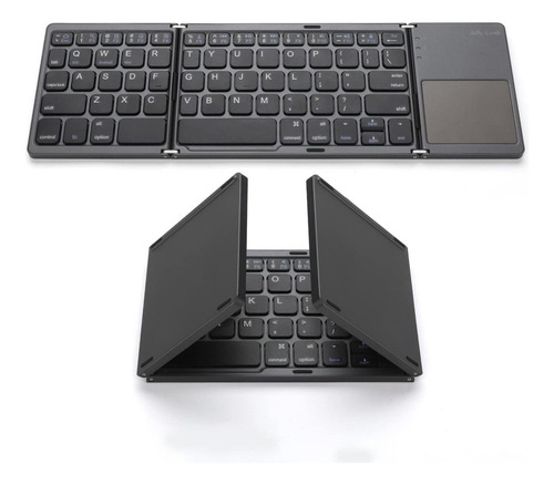 Ultra-delgado Portátil Plegable Mini Teclado Bluetooth