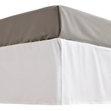 Cubresommier Twin 90x190 Cubre Somier Blanco Decohoy Vip