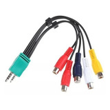 Cable 5 Rca Hembra A 2.5mm + 3.5mm Macho Audio Video Samsung