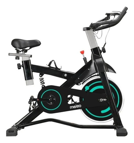 Bicicleta Fija Meiso  Para Spinning Negra Y Verde 6013 K