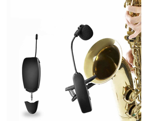 Micrófono Inalámbrico Para Instrumentos De Aire Saxofón