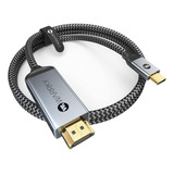 Cable Usb C A Hdmi 4k  Conectores Chapados En Oro Antiinterf