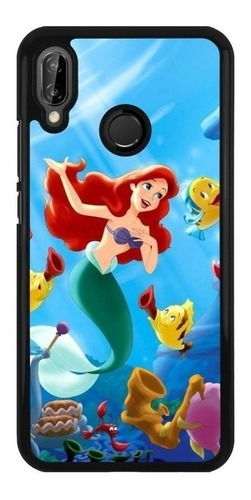 Funda Protector Para Huawei La Sirenita Princesas Moda 