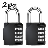 2pz Candados De Combinación 4 Dígitos Locker Seguridad
