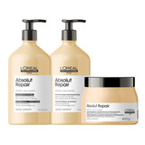 Loreal Kit Absolut Repair Gold Quinoa Trio Médio