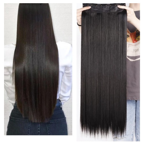 Cabelo Alongamento Tic Tac Idêntico A Humano Liso 70cm+brind