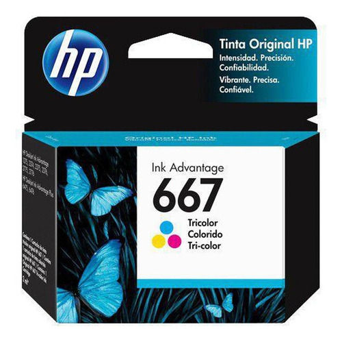 Cartucho Tinta Original Hp 667 Colorido Advantage 2376 2776 