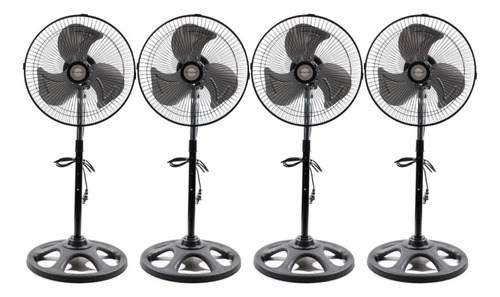 4 Pack Mayoreo Ventilador Pedestal 12, 3vel Giratorio Hogar 