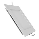 Pack X10 Panel Led P/embutir Ultrafino Cuadrado 12w 900 Lm