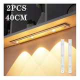 Luz Led Con Sensor Movimiento Barra Closet Baño Cocina 40 Cm