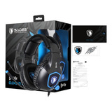 Audifono Diadema Gamer Usb Sades Dazlee Sonido Virtual  7.1 