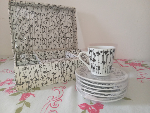 Tazas Para Cafe De Loza X6 Unidades