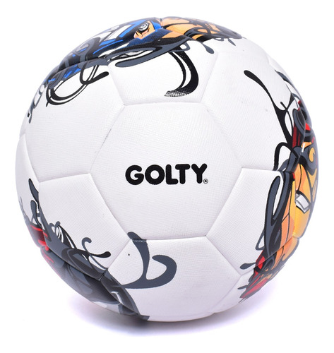Balón De Fútbol Competencia Golty Venomized Thermobond No.5 Color Blanco