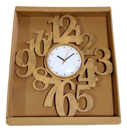 Reloj De Pared De Madera Decorativo Mural Hogar Hs8115c