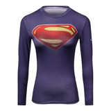 Playera Super Man Woman Superman Compresion Gym Crossfit