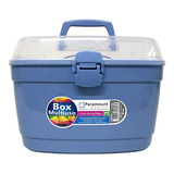 Maleta Box Multiuso Paramount 5000ml Com Divisórias Azul