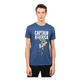 Marvel ® Playera Oficial Capitán América Cómics Vintag Ev