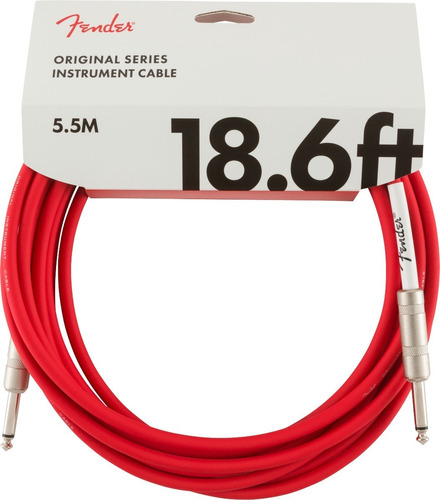 Cable Fender De Instrumento Serie Original, 18.6  Fiesta Red