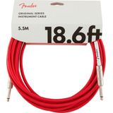Cable Fender De Instrumento Serie Original, 18.6  Fiesta Red