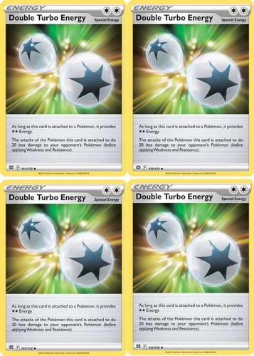 Pokemon Tcg Set 4 -double Turbo Energy - Brilliant Stars