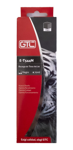 Tinta Alternativa T544 544 P/ L3110 L3150 L3210 L3250 Negro