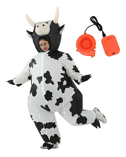 Disfraz Inflable De Vaca De Fiesta Para Adultos De 160-190cm | Envío gratis
