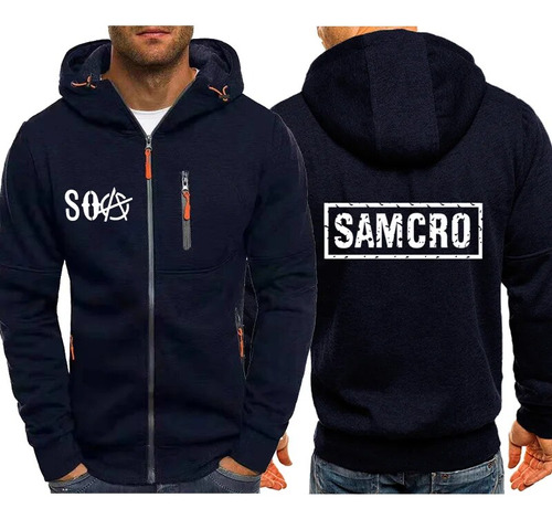 Chaquetas Con Capucha Y Cremallera Samcro Con Estampado Sons