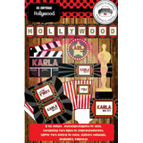 Kit Imprimible Invitaciones Candy Bar Hollywood