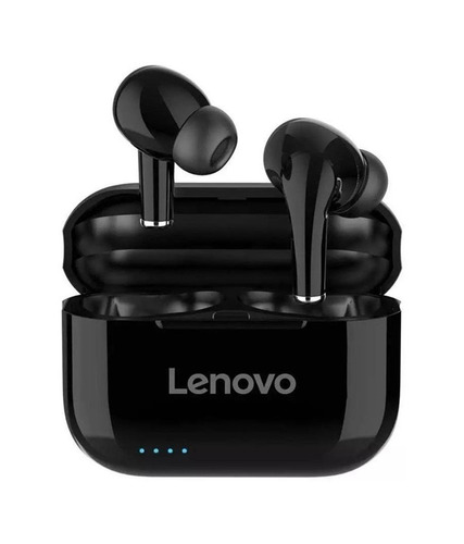 Audífonos In-ear Gamer Inalámbricos Lenovo Livepods Lp1s Negro Con Luz Led