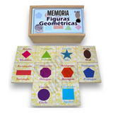 Juego De Memoria Figuras Geométricas Bilingüe Didáctico Mesa