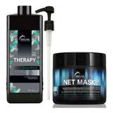Truss Therapy - Shampoo Anticaspa 1 L + Net Mask Efeito Teia