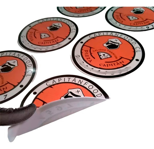 100 Stickers Adhesivos Troquelados 3cm Brillante