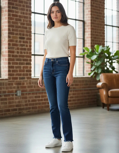 Jeans Levi's Mujer 724 Corte Recto Originales Look Trendy