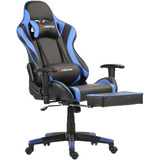 Silla Gamer Ergonómica Masaje Azul Oferta