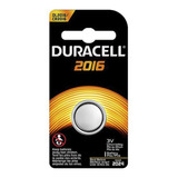 Pila Batería Litio Cr 2016 Duracell Unitaria / Tecnofactory